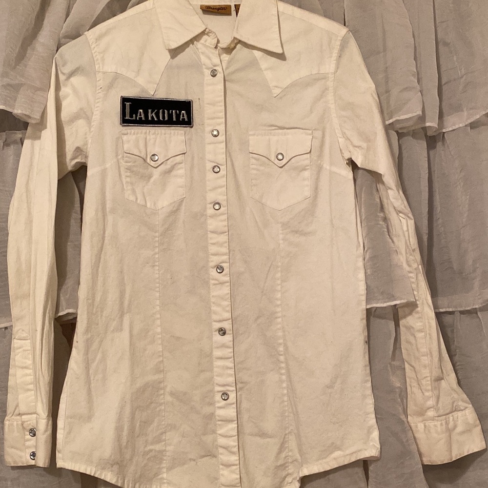 wrangler pearl snap shirt